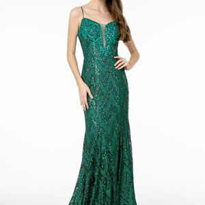 Illusion Neck Sheath Shape Prom Dress GSGL2950